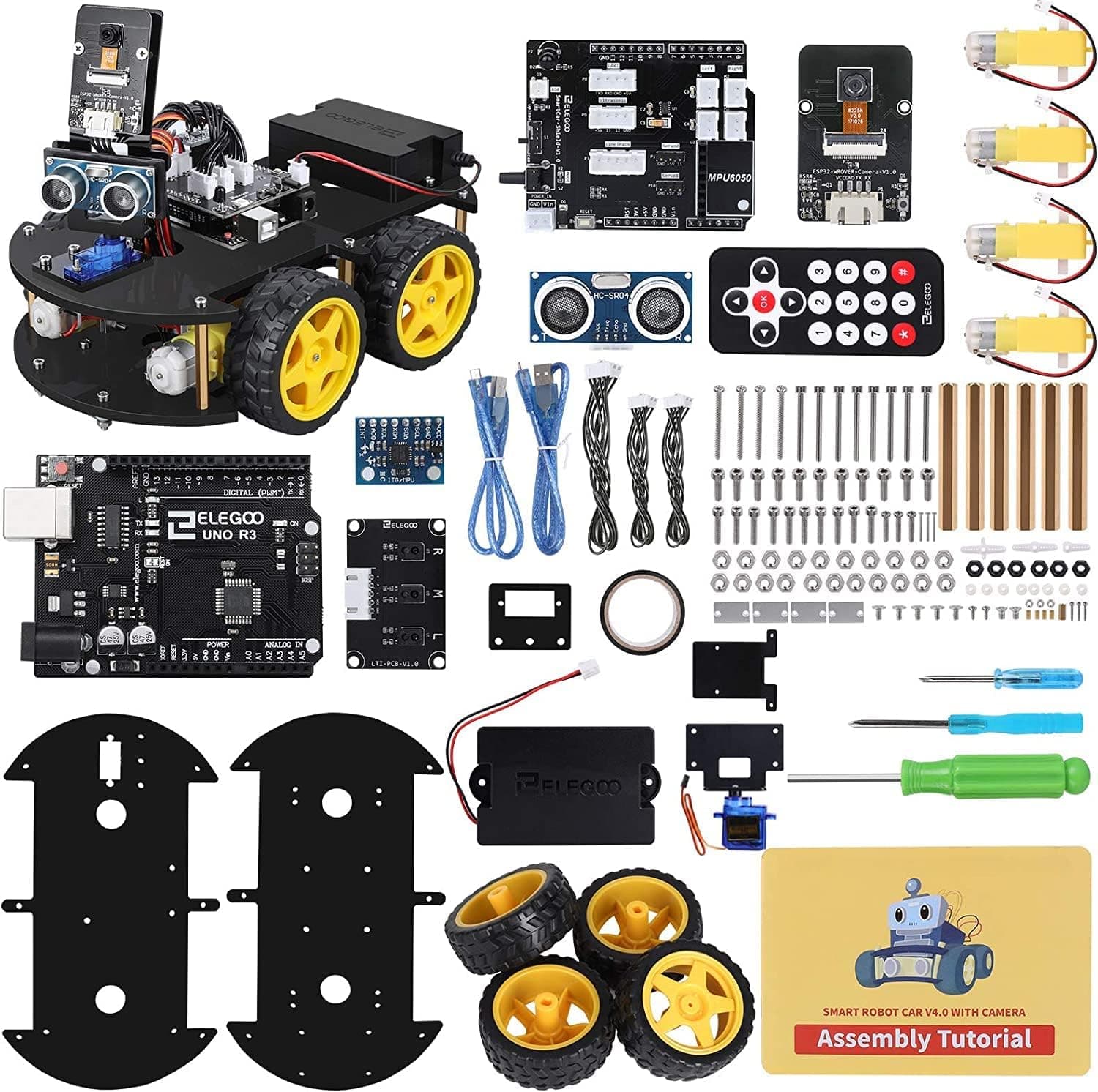 ELEGOO Kit de Coche Robótico Educativo y Stem de Juguete para Niño (Versión 4.0), STEM kit para Arduino