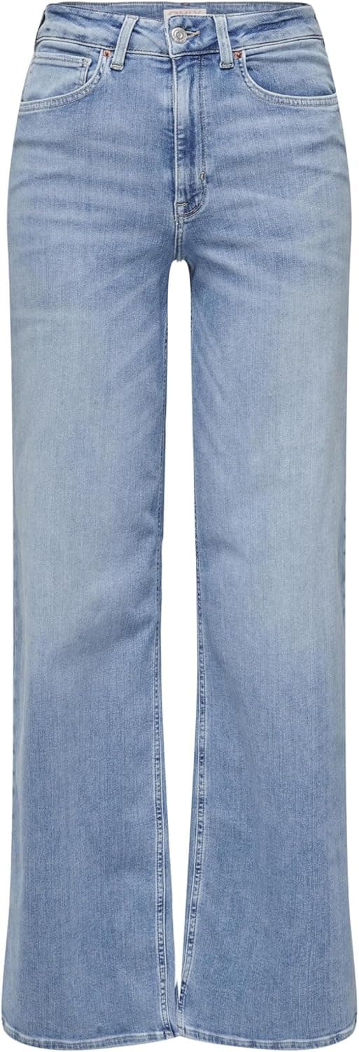 ONLY Female Jeans mit weitem Bein ONLMADISON Hohe Taille Weiter Beinschnitt Jeans