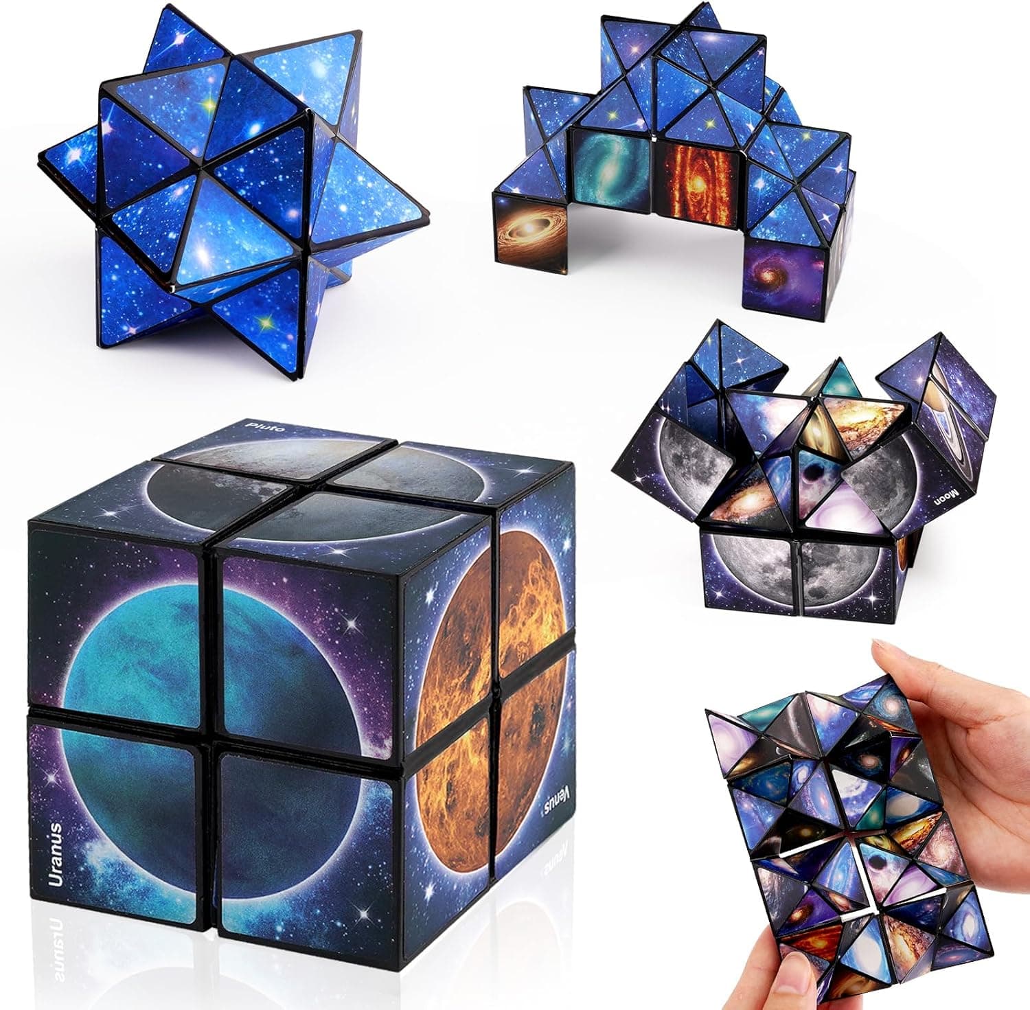 6 7 8 9 10 11 Year Old Boy Gifts: Infinity Cubes Fidget Toys for Kids Age 8-12 Birthday Presents for Girls Boys Autism Travel Magic Cube for Children Space Solar System Fidget Puzzles Smart Games Toy