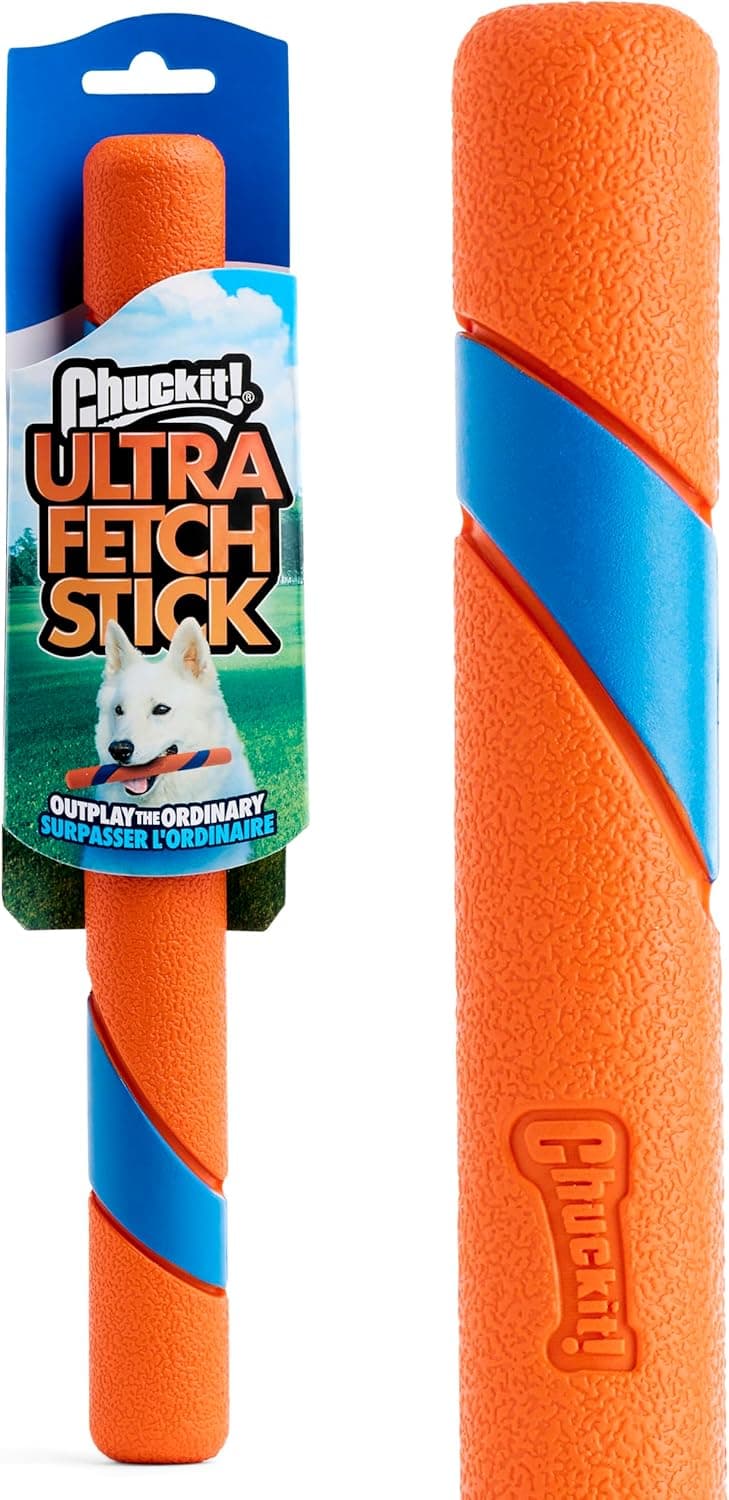 Chuckit! Ultra Fetch Stick Rubber Dog Toy For Interactive Play, Multi