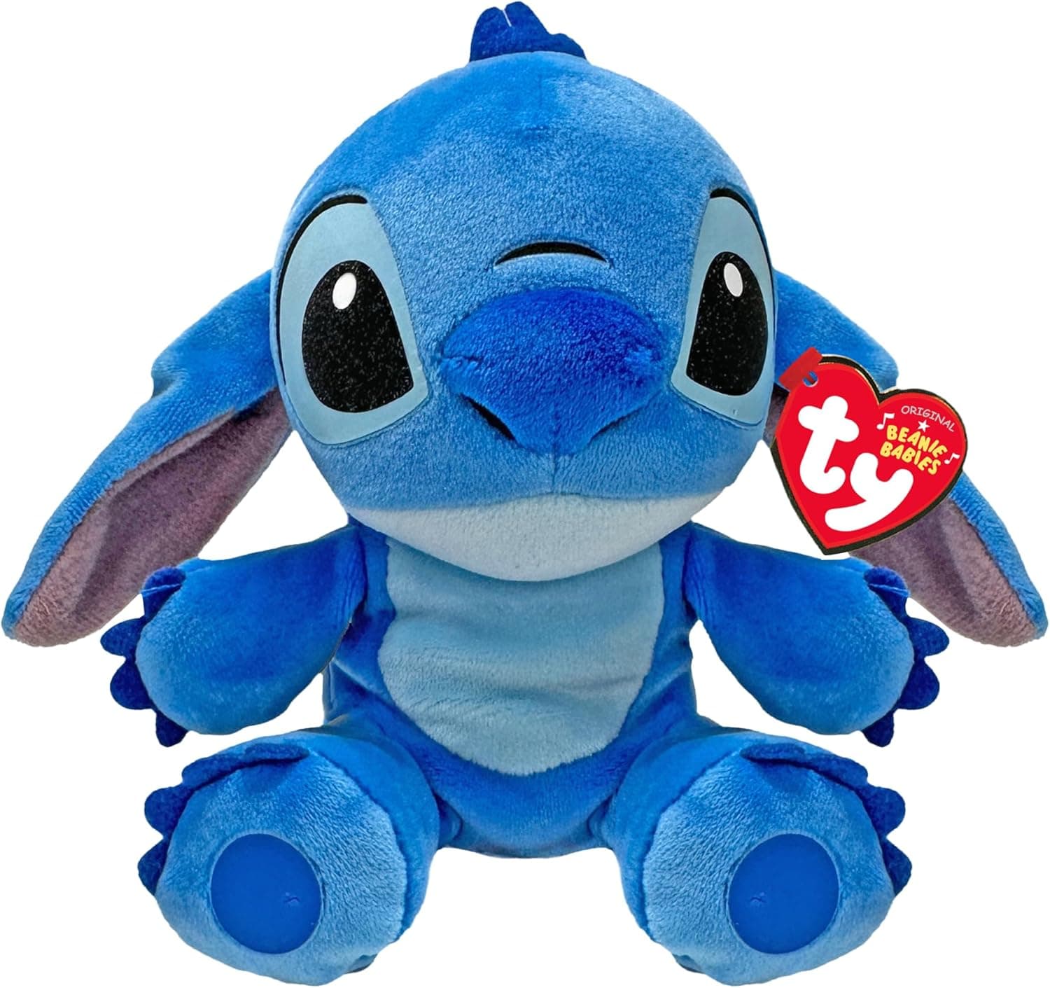 TY Floppy - Collezione Disney Lilo&Stitch, Stitch con Suono, Morbido Peluche da Collezionare, Idea Regalo per Grandi e Piccini - 20 cm - T44012