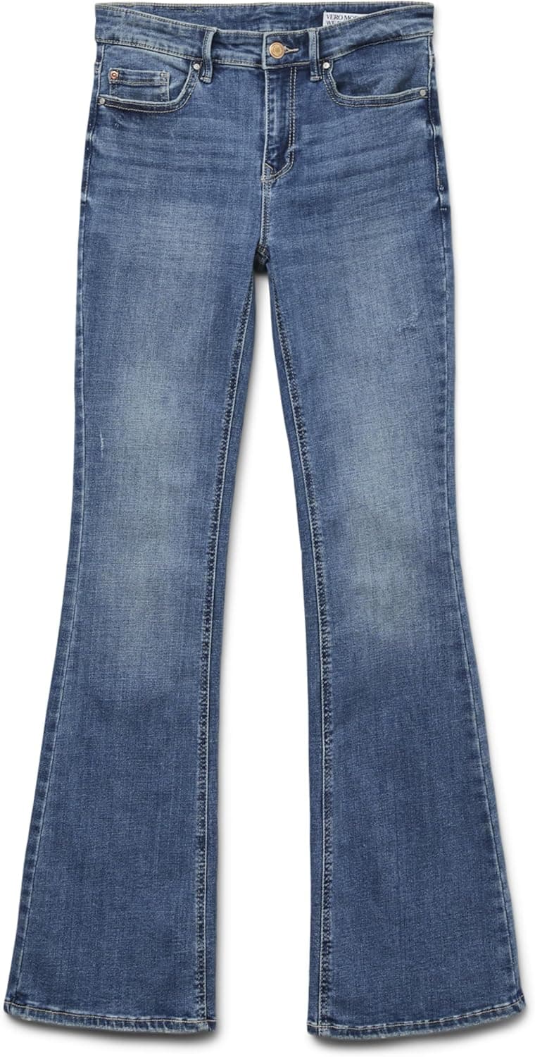 VERO MODA Flared fit Jeans VMFLASH Mid Rise Flared Fit Jeans
