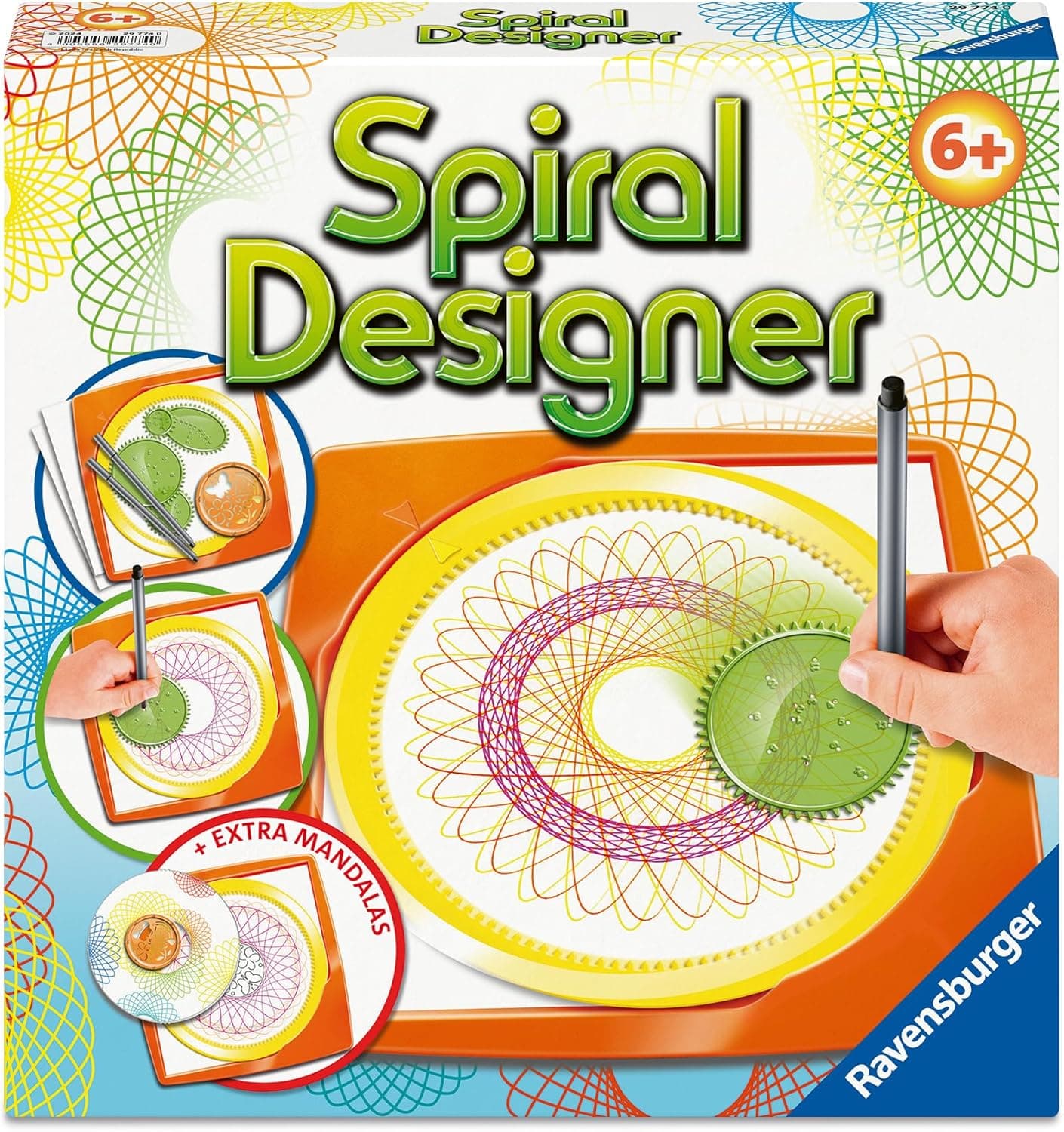 Ravensburger Spiral-Designer, Zeichnen Lernen für Kinder ab 6 Jahren, Kreatives Zeichen-Set für farbenfrohe Spiralbilder und Mandalas