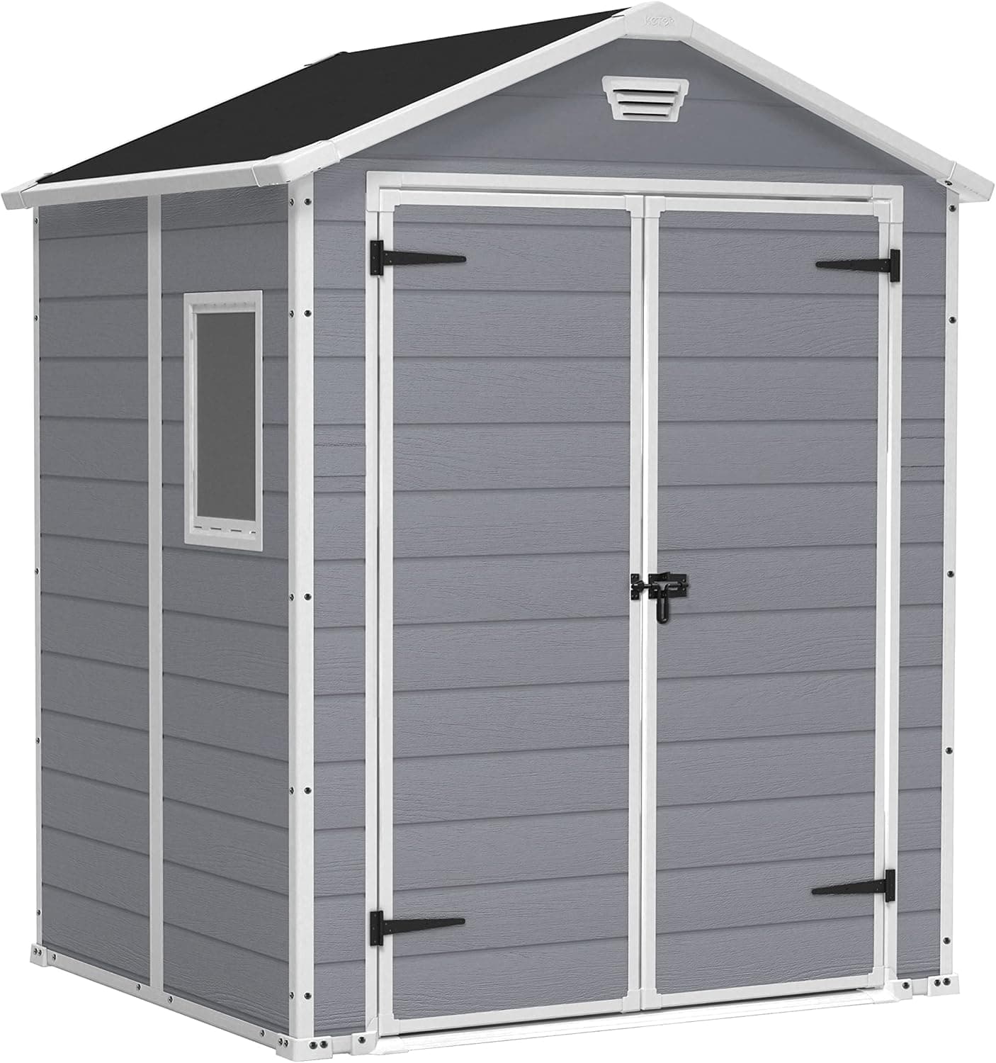 Keter Casetta Manor 6X5 Dd Grigia In Resina Cm 185X152X226 H