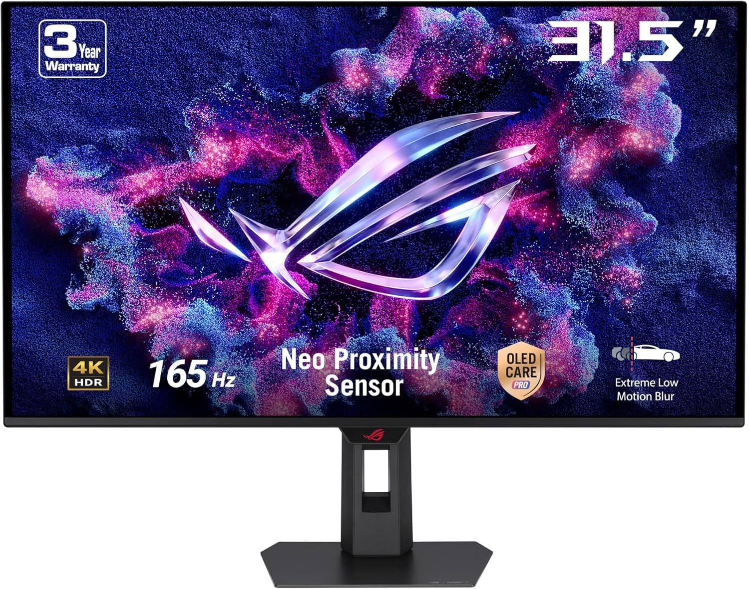 ASUS ROG Strix XG32UCDS Moniteur de Jeu 31,5" 4K UHD QD-OLED (3840 x 2160), 165 Hz, 0,03 ms (GTG) Response Time, Neo Proximity Sensor, G-Sync, DisplayWidget Center, Noir