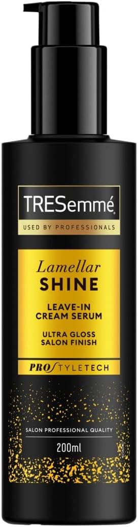 TRESemmé Lamellar Shine Leave-In Cream Hair Serum with patented Lamellar Technology hair treatment for an ultra-glossy salon finish 200 ml