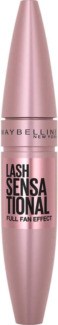 Maybelline Mascara, Lash Sensational Volumizing & Thickening, Eyelash Lengthening, Flake Free Formula, Layer Reveal Brush, Defining Mascara, Maybelline New York, Shade: Very Black