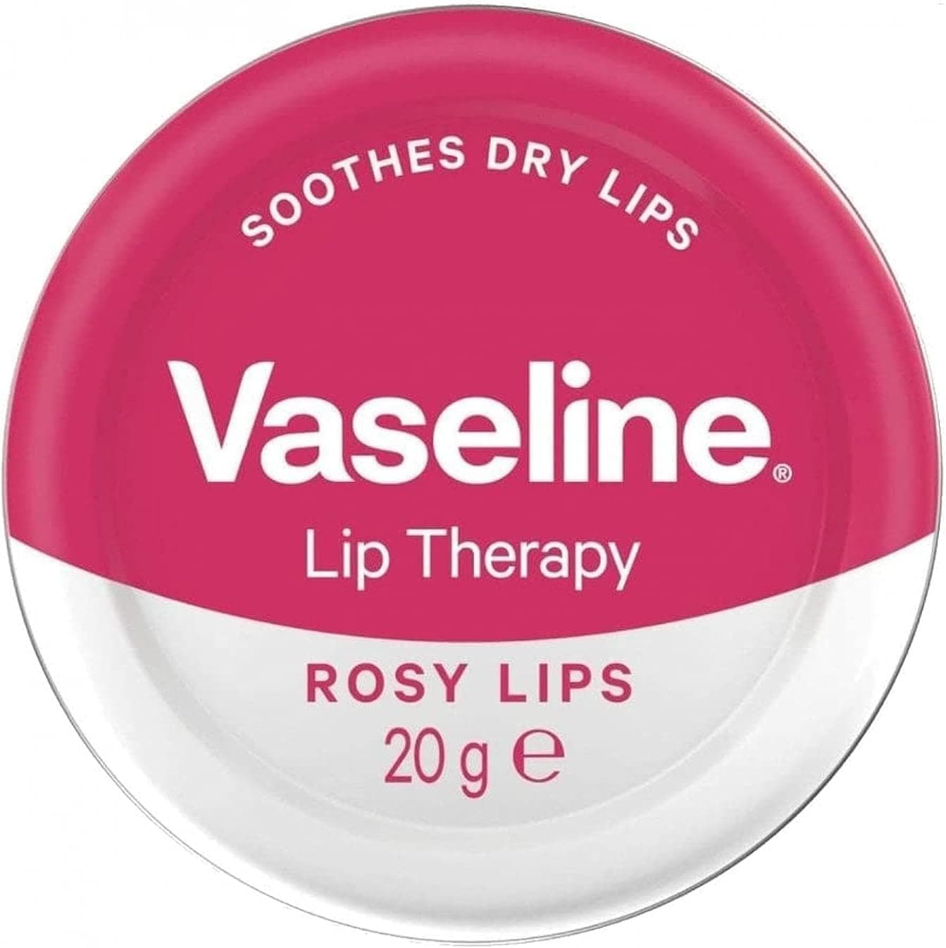 Vaseline Lip Therapy Rosy Lips Lip Balm Tin made with 3x purified petroleum jelly for dry lips 20 g