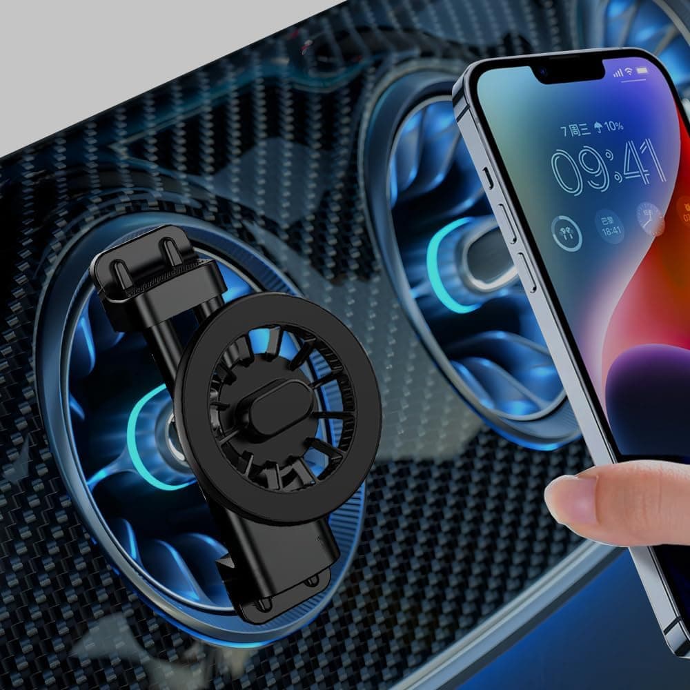 ICAILIN Porta cellulare auto magnetico da auto Rotazione a 360 ° Supporto per telefono con bocchetta dell'aria circolare per auto Porta cellulare da auto compatibile con mercedes