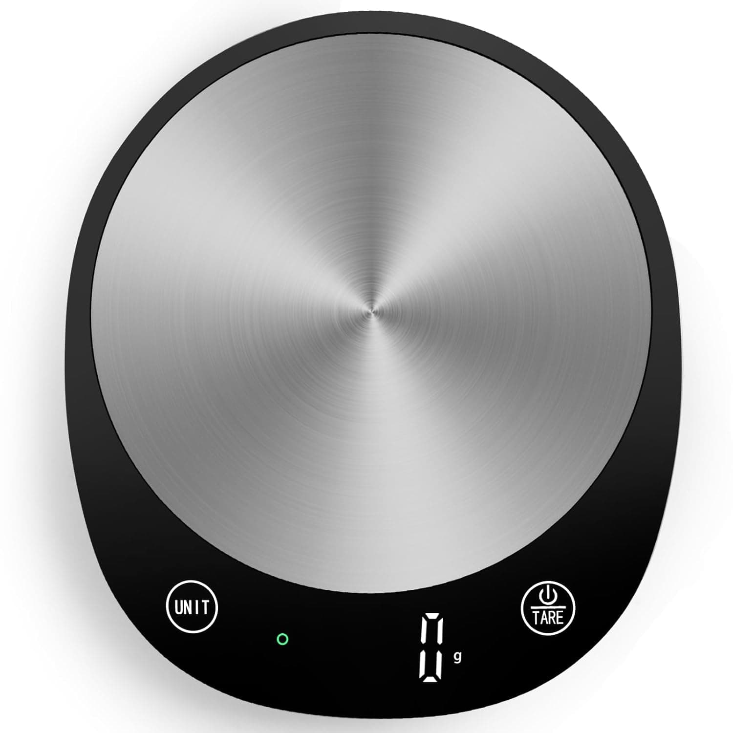 Homebuds 22lb Digital Kitchen Scales in 1g, High Precision Assured by Scales Kitchen Professional Factory SINCE 2001, Food Scales for Cooking and Baking, LED, 3*AAA Included, Black