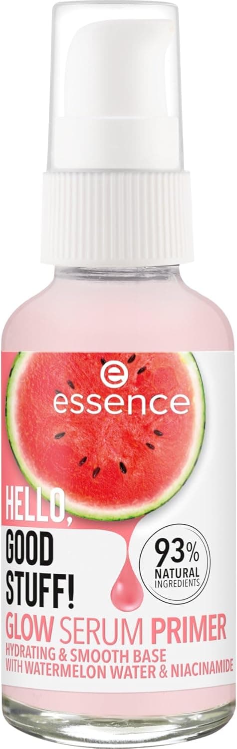 essence HELLO, GOOD STUFF! GLOW sérum prebase iluminador, hidratar/humectar, suavizar, cuidado, brillante, luminoso (30ml)
