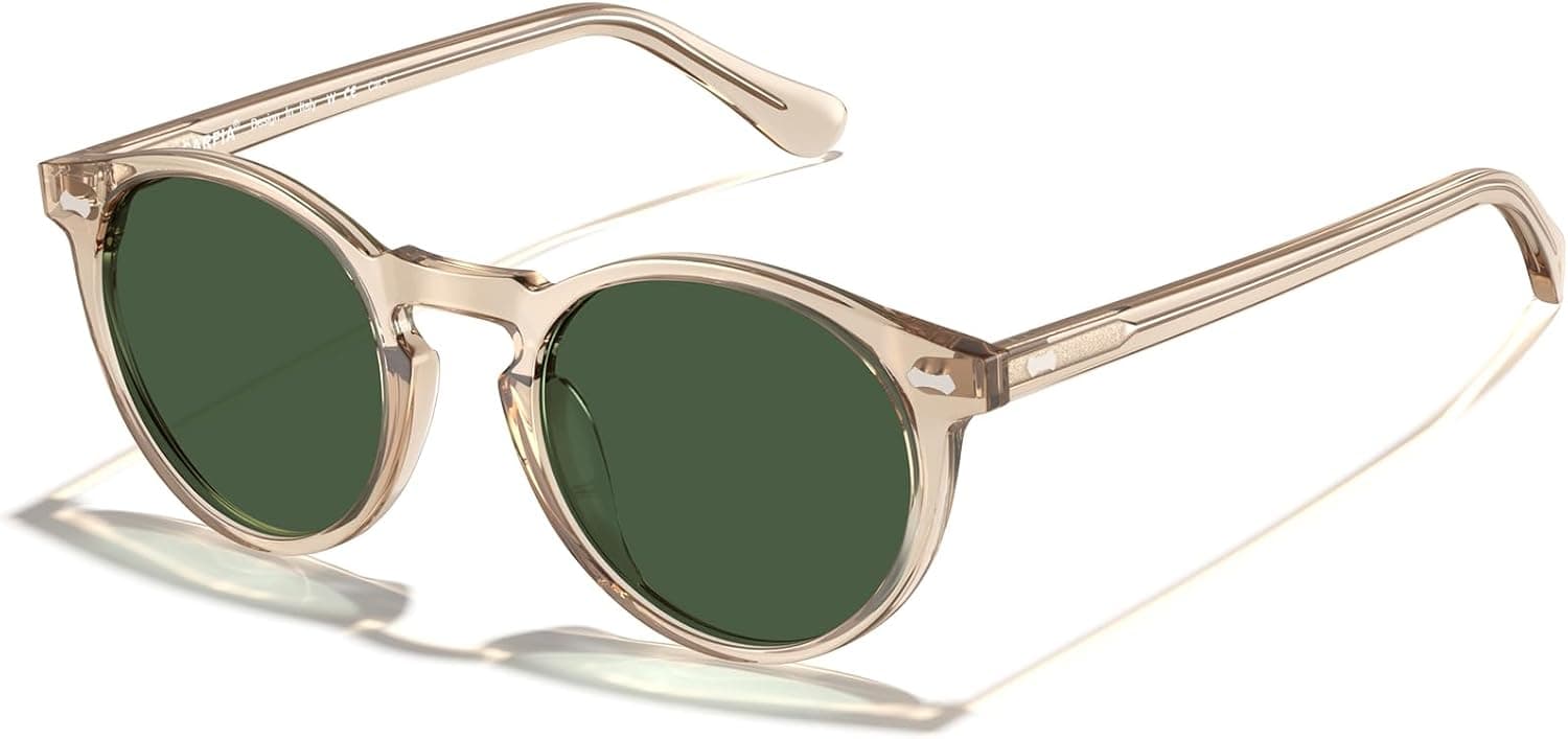 CARFIA Mens Sunglasses Polarised Vintage Eyewear UV400 Protection for Driving Travel