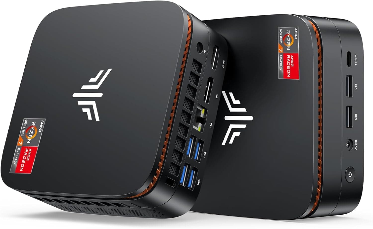 NiPoGi Hyper H1 Mini PC W-11 PRO ΑΜD Ryzen 7 6800H(Max 4.7GHz,8C/16T) 32GB LPDDR5 6400MHz/1TB M.2 NVMe SSD, Desktop PC DP1.4+HDMI 2.0+Type-C 4K Triple Display/WiFi 6/BT 5.2/VESA-Unterstützt