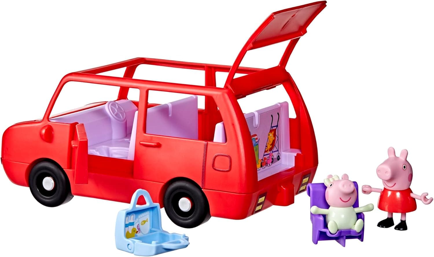 Peppa Pig Peppa's Big Family Car Playset, Red