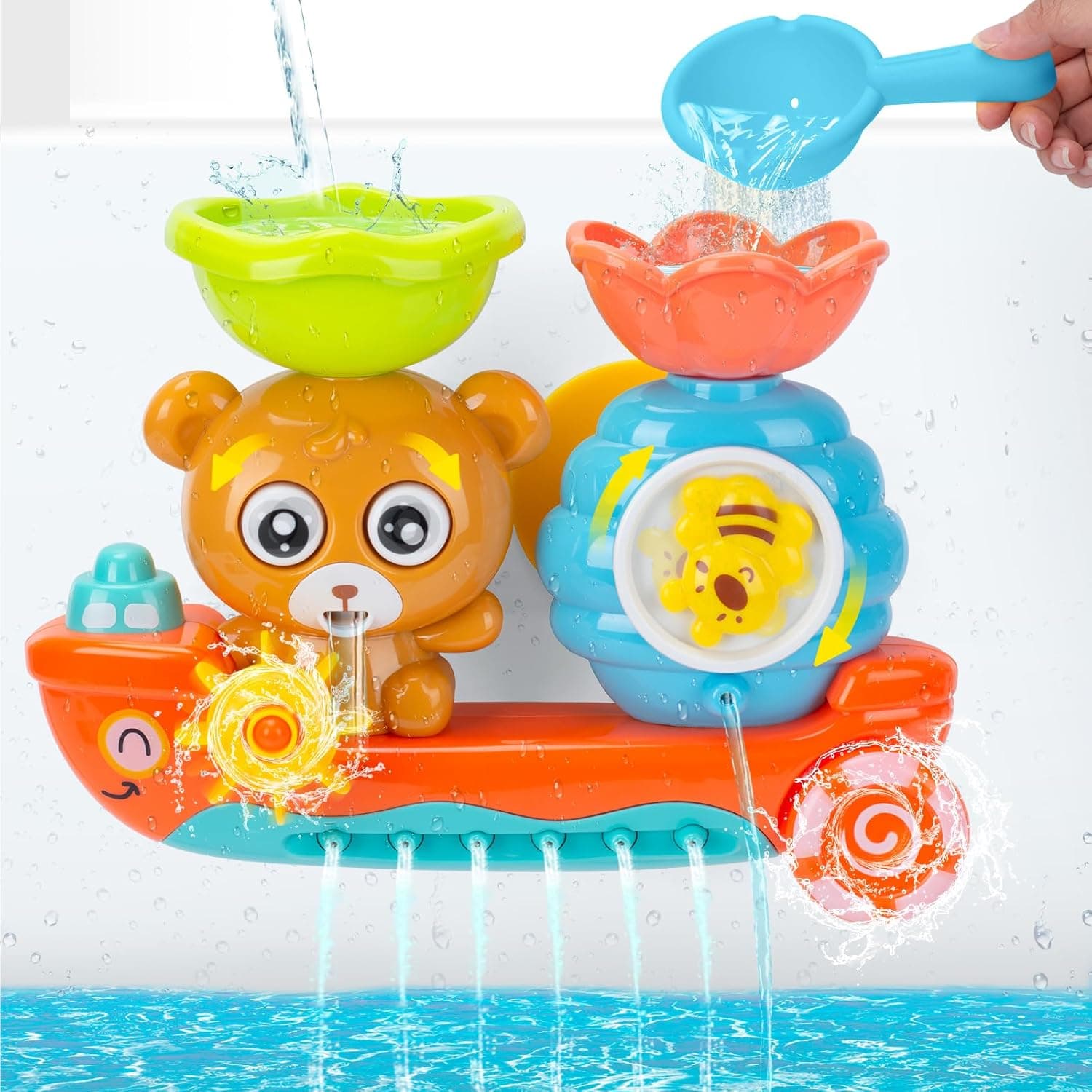 Baby Bath Toys for 1 2 3 Year Old,Toys for 1 2 Year Old Boys Girls,1 2 Year Old Girl Boy Gift,Toddler Bath Toys,1-2 Year Old Boys Toy,Bath Toy for 1-2 Year Old,1st Birthday Gift for Boy Girl
