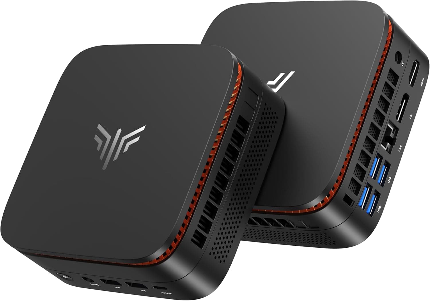 NiPoGi Pinova P1 Mini PC AΜD Ryzen R2544 (4C/8T, bis 3,7 GHz) W11-Pro 8GB DDR4 256GB M.2 SSD | Triple 4K Display, WiFi 5, BT 4.2, LAN | Schneller als R2514/4300U/3500U | Büro, Bildung, Multimedia