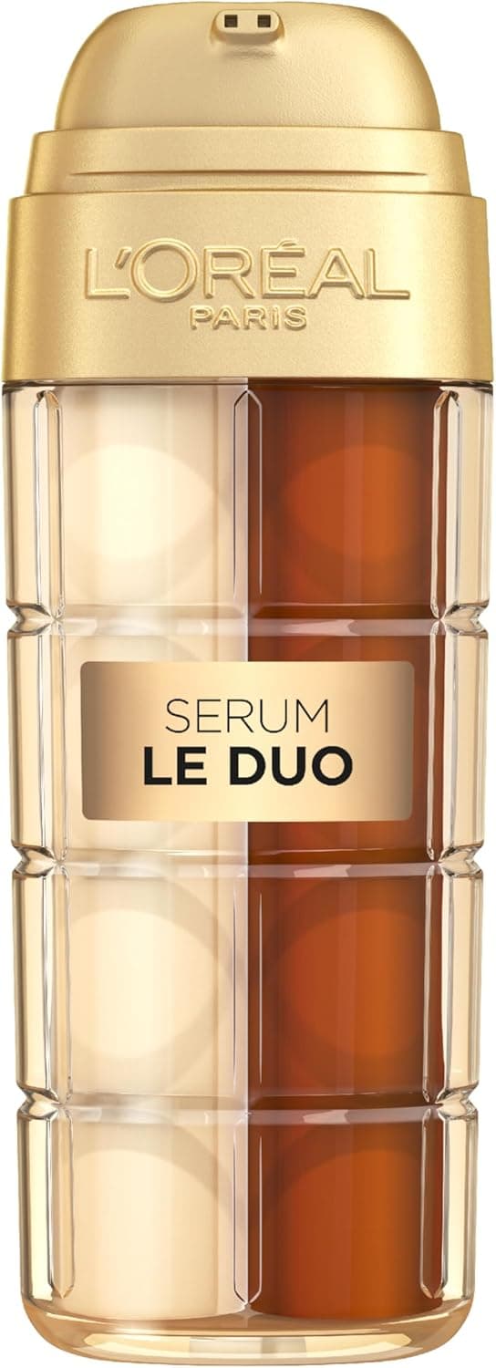 L’Oréal Paris Face Serum, Age Defying Serum Le Duo, Collagen Peptide Booster and Vitamins B3 & C*, Instant Firmness & Radiance, Clinically Proven Reverse Appearance of Upto 5 Years of Wrinkles*, 30ml