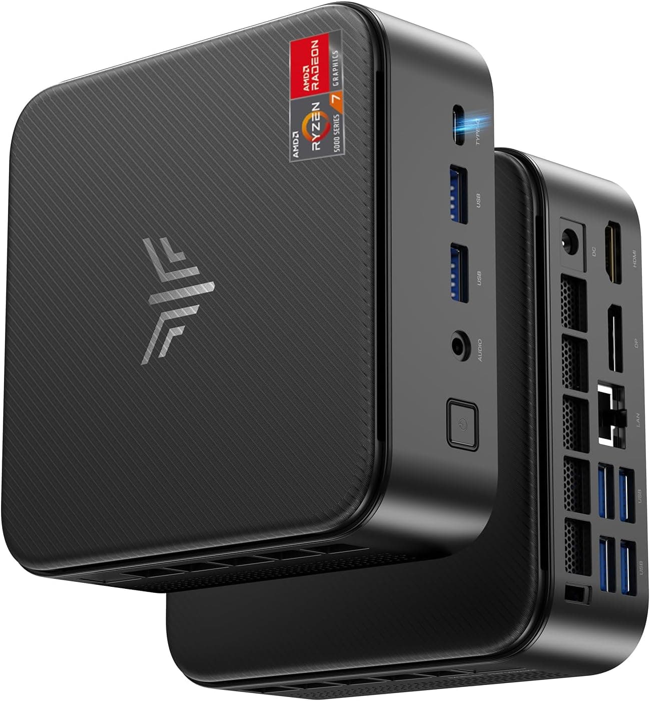 NiPoGi Mini PC 32GB DDR4 1TB SSD, AMD Ryzen 5 7430U(Bis zu 4.3GHz,8C/16T) Micro Desktop Computer Für Büro/Heimkino/Meeting/Business/Trip【Wifi6/Bluetooth5,2/DP+HDMI+USB-C】