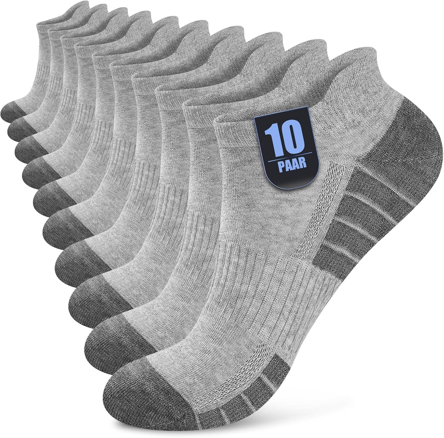 10/20 Pares Calcetines Tobilleros Hombre Mujer, Calcetines Cortos Algodón Transpirables, Ideales para Deporte, Correr, Casa, Trabajo, Verano