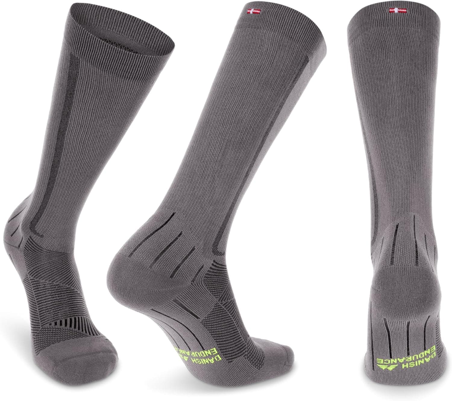 DANISH ENDURANCE Calcetines de Compresión Mujer y Hombre, Deporte, Running, Recuperación, 1 o 2 Pack