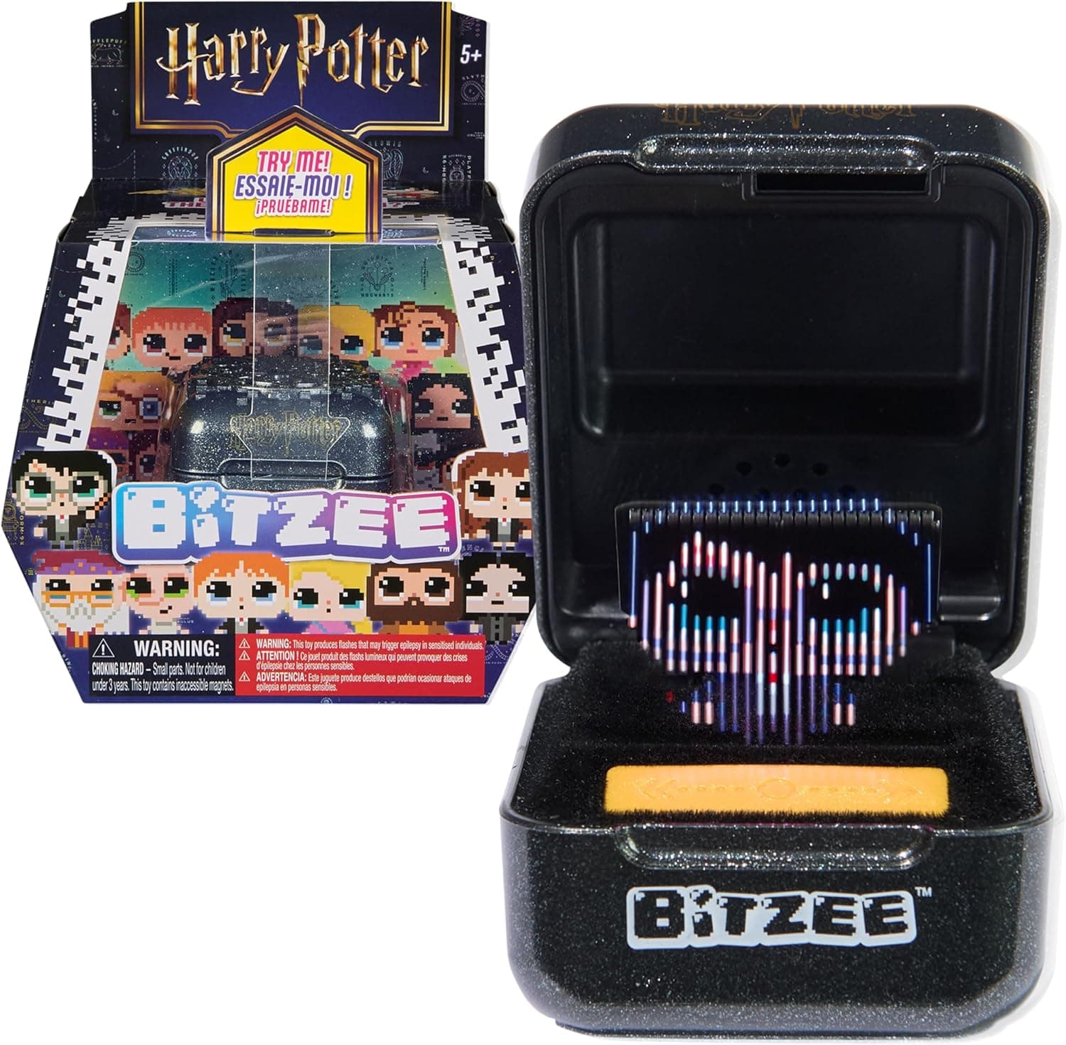 Wizarding World – Bitzee Harry Potter, interaktives Spielzeug mit 20 virtuellen Harry Potter Charakteren, die auf Bewegung reagieren, Sammelfigur, für Kinder ab 5 Jahren