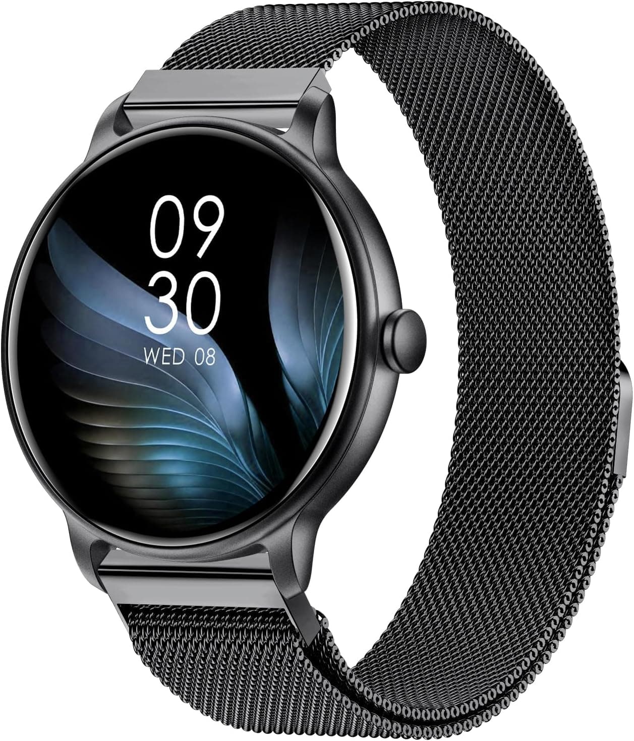 AcclaFit Smartwatch Uomo Donna con Chiamate Bluetooth, Orologio Fitness Rotondo da 1,38" con 147+ Modalità Sportive, Cardiofrequenzimetro, Sonno, IP68 Impermeabile, Compatibile con Android iOS