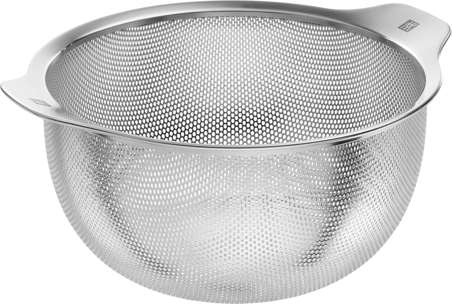 ZWILLING Table Küchen-Sieb Edelstahl mit 2 Griffen, 24 cm, Spülmaschinengeeignet, Rostfrei, Silber