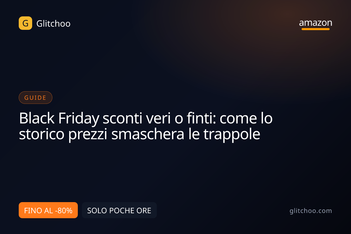 Black Friday sconti veri o finti: come lo storico prezzi smaschera le trappole