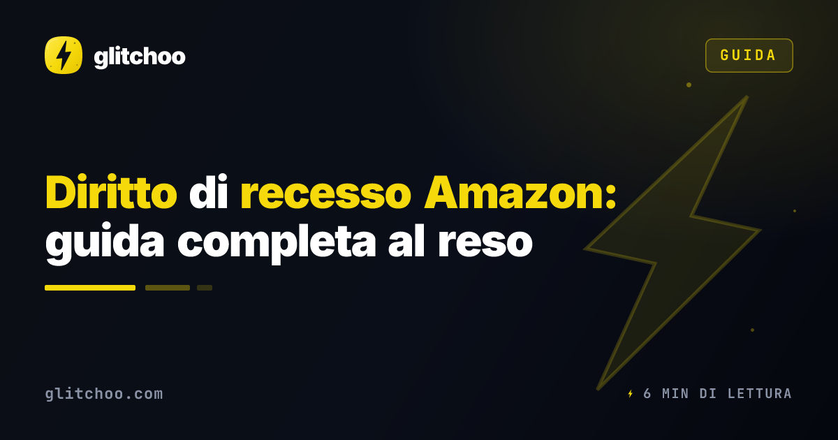 Diritto di recesso Amazon: guida completa al reso