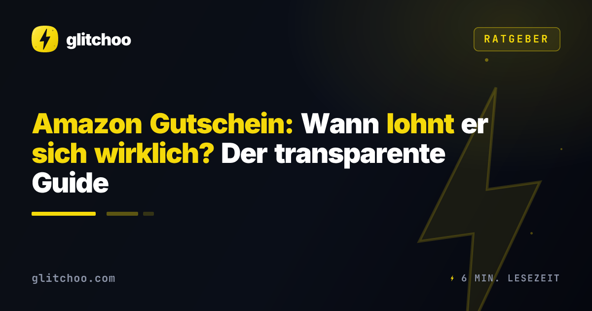 Amazon Gutschein: Wann lohnt er sich wirklich? Der transparente Guide