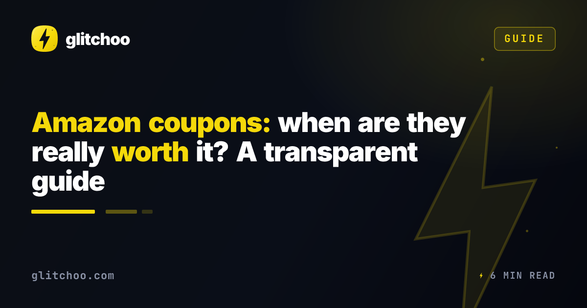 Amazon coupons: when are they really worth it? A transparent guide