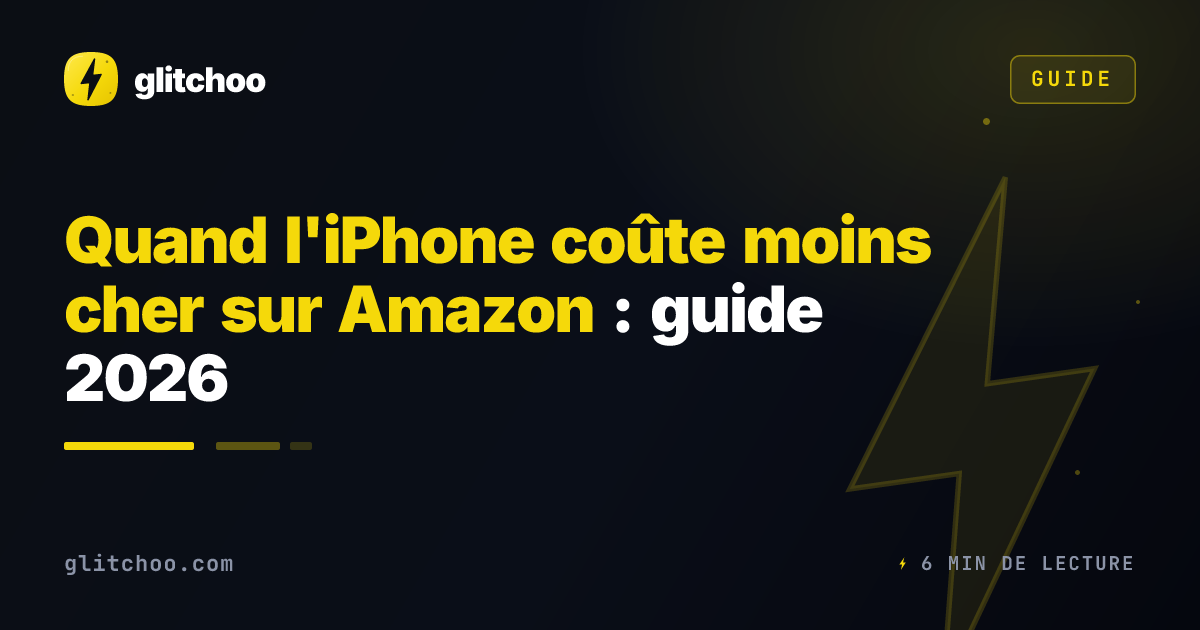Quand l'iPhone coûte moins cher sur Amazon : guide 2026