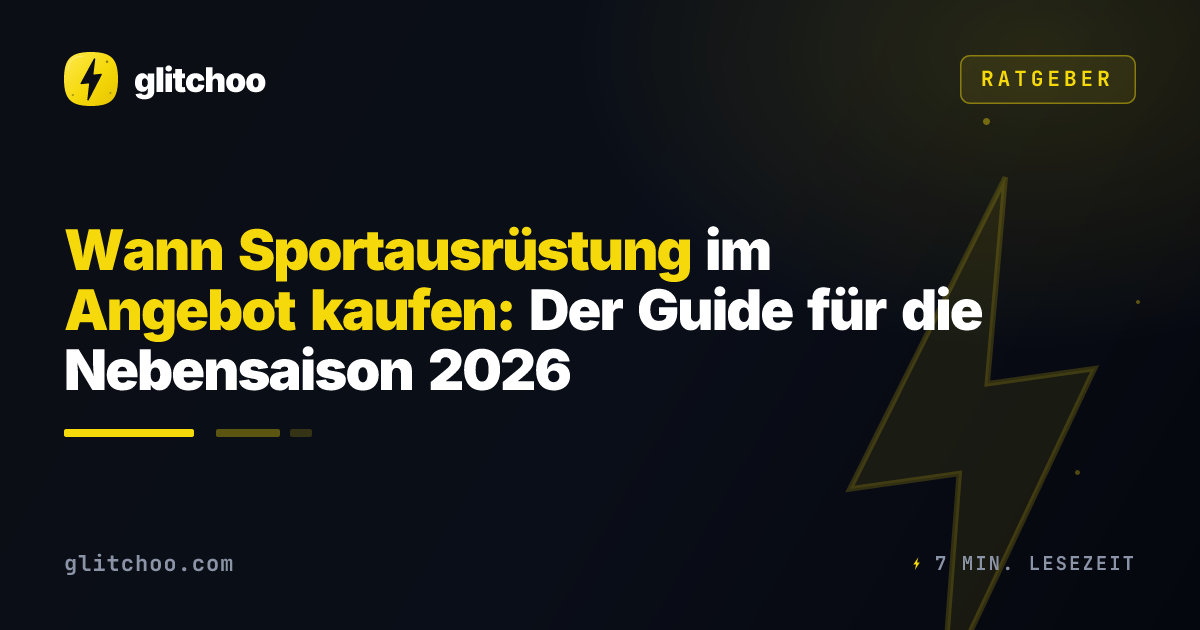Wann Sportausrüstung im Angebot kaufen: Der Guide für die Nebensaison 2026