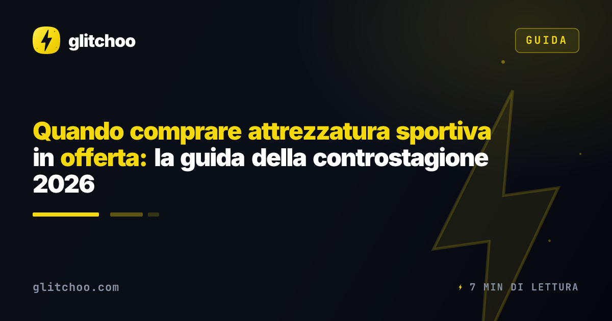 Quando comprare attrezzatura sportiva in offerta: la guida della controstagione 2026